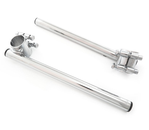 Chrome Clip-On Handlebars 7/8" - 35mm